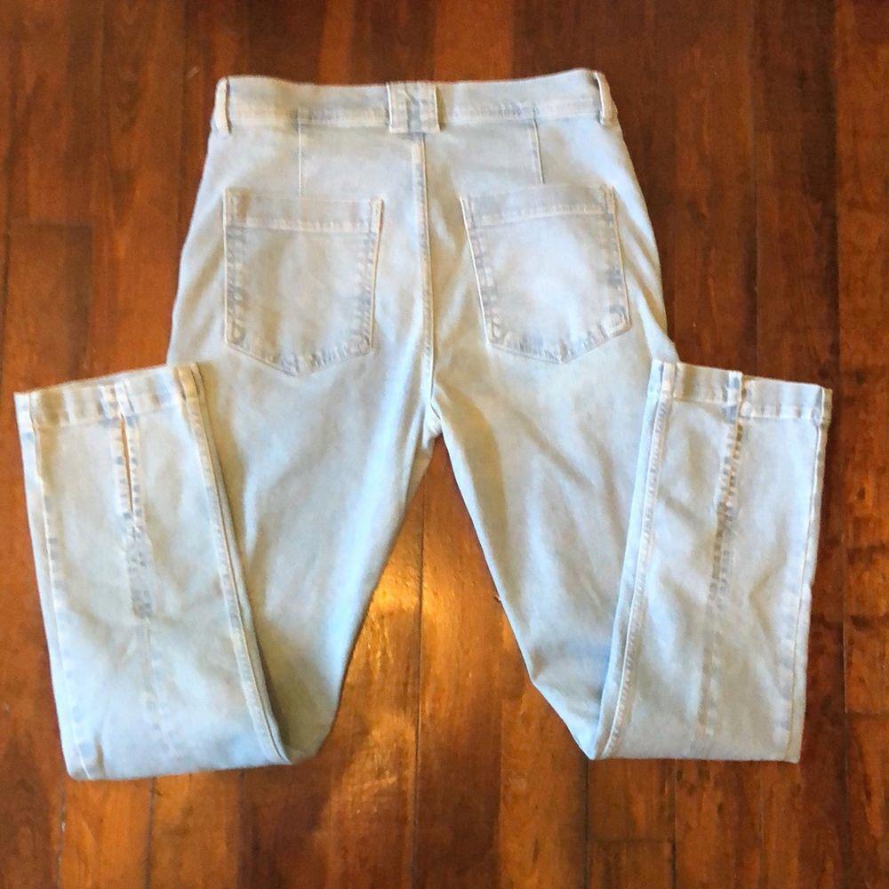 ZARA Light Blue High-Waisted Jeans - Size 31 - Picture 2 of 6